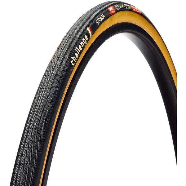 Road-Reifen Strada Pro Handmade Clincher, Challenge, Schwarz/braun, 25-622 - 25-622