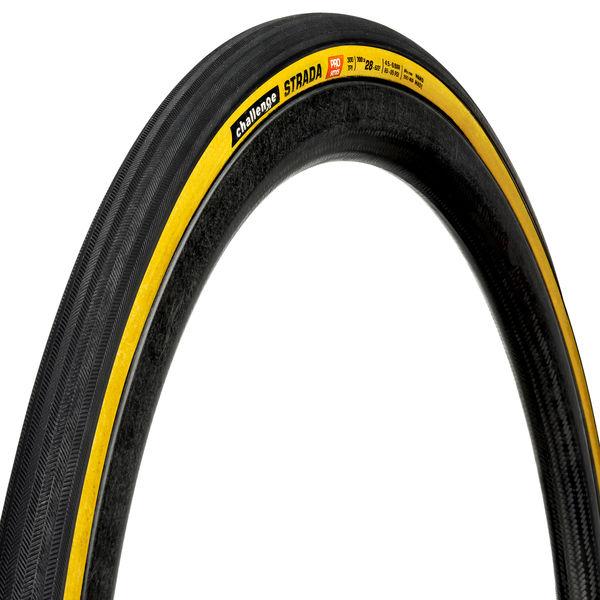 Road-Reifen Strada Pro Handmade Clincher, Challenge, Schwarz/Braun, 28-622 - 28-622