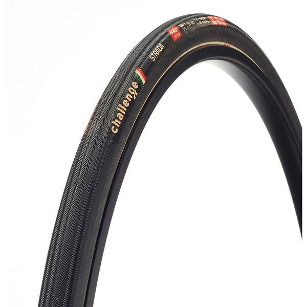 Road-Reifen Strada Pro Handmade Clincher, Challenge, Schwarz/schwarz, 25-622 - 25-622