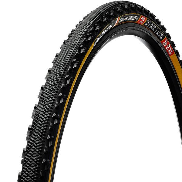 Gravel-Reifen Gravel Grinder Pro Handmade Clincher, Challenge, Schwarz/braun, 36-622 - 36-622