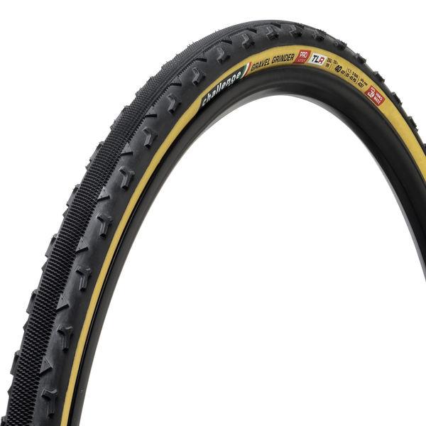 Gravel-Reifen Gravel Grinder Pro Handmade TLR Clincher, Challenge, Schwarz/braun, 40-622 - 40-622