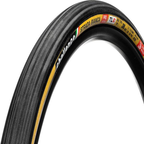 Gravel-Reifen Strada Bianca Pro Handmade TLR Clincher, Challenge, Schwarz/braun, 36-622 - 36-622