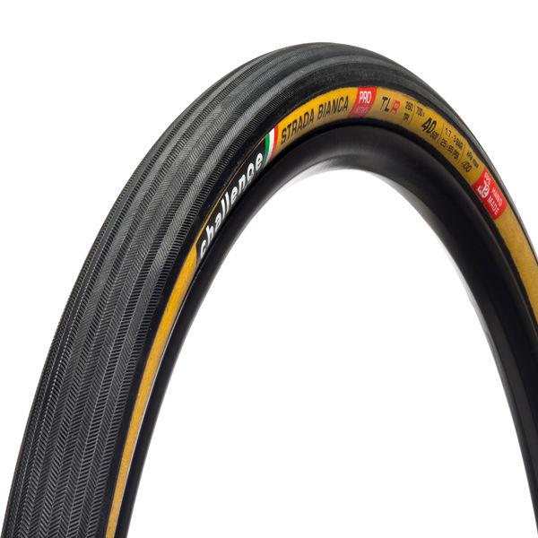Gravel-Reifen Strada Bianca Pro Handmade TLR Clincher, Challenge, Schwarz/braun, 40-622 - 40-622