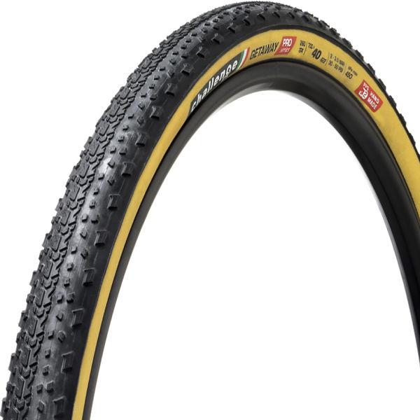 Gravel-Reifen Getaway Pro Handmade Clincher, Challenge, Schwarz/braun, 40-622 - 40-622
