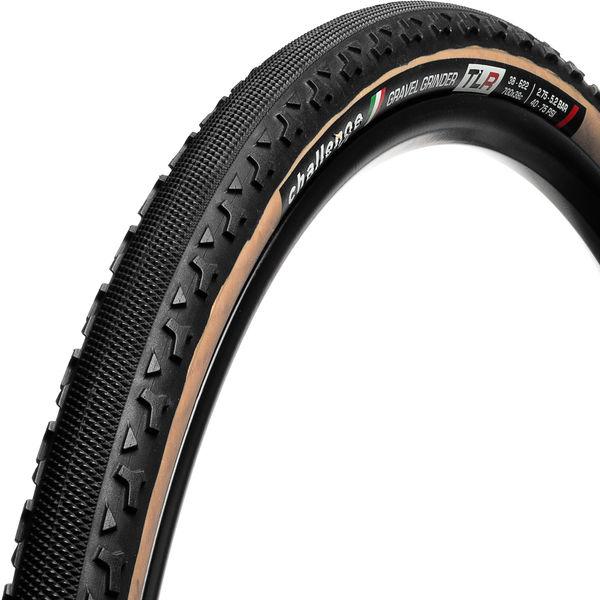 Gravel-Reifen Gravel Grinder TLR Clincher, Challenge, Schwarz/dunkelbraun, 38-622 - 38-622