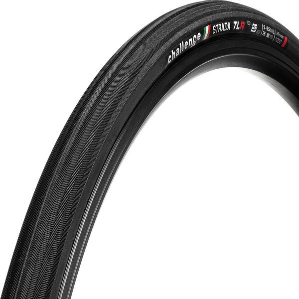 Road-Reifen Strada TLR Clincher, Challenge, Schwarz/schwarz, 25-622 - 25-622