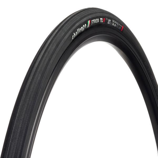 Road-Reifen Strada Race TLR Clincher, Challenge, Schwarz/schwarz, 27-622 - 27-622