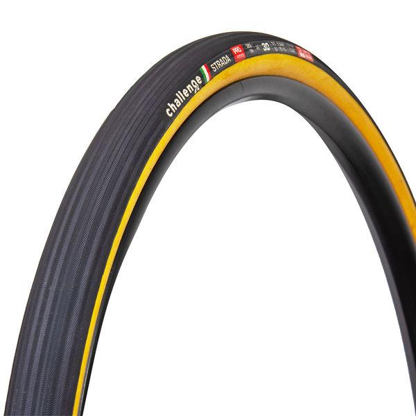 Road-Reifen Strada Pro Handmade Tubular, Challenge, Schwarz/hellbraun, 30-622 - 30-622