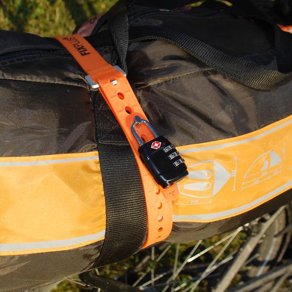 Strap Schloss, FixPlus, Schwarz/silber