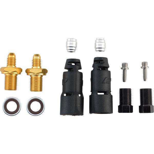 Anschlussset Pro Quick-Fit Adapter f&uuml;r Shimano, JAGWIRE, Schwarz/gold
