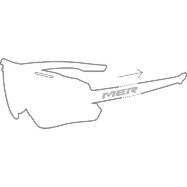 Sonnenbrille RACE, MERIDA, Schwarz/grau, Onesize - Onesize