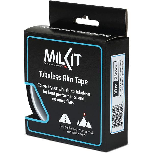 Tubeless Felgenband, milKit, Schwarz/wei&szlig;, 10 m / 21 mm - 10 m / 21 mm