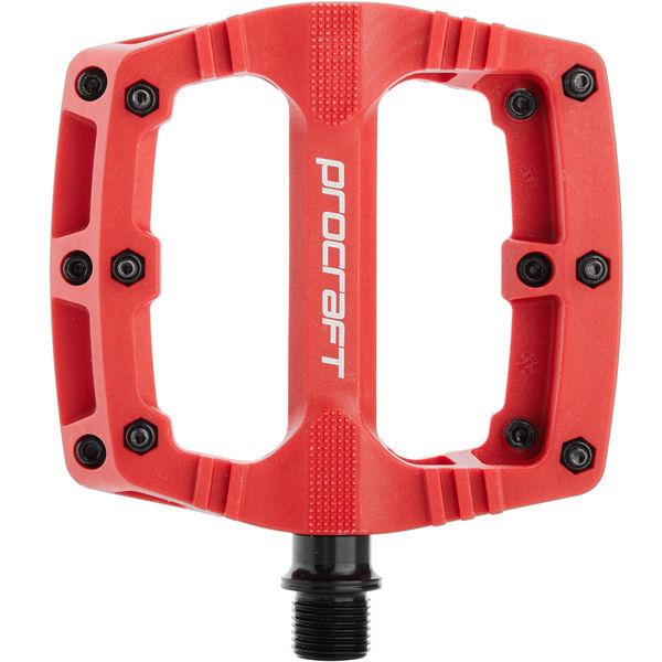 Pedale Small Grip Essential Kunststoff, PROCRAFT, Rot, 102 x 100 mm - 102 x 100 mm