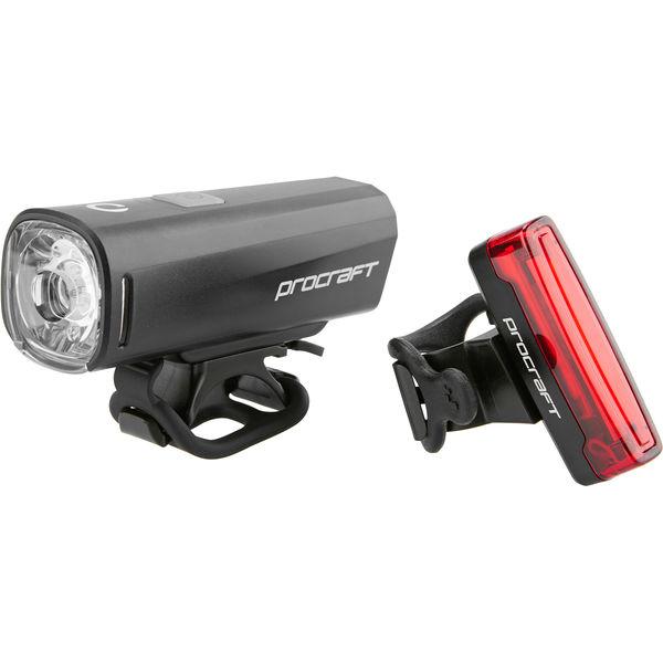 Lichtset Allround Advanced StVZO, PROCRAFT, Schwarz