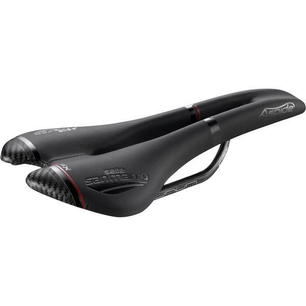Sattel Aspide Carbon FX, Selle San Marco, Schwarz, 132 x 277 mm - 132 x 277 mm