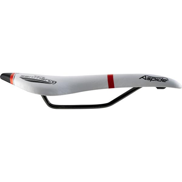 Sattel Aspide Racing White, Selle San Marco, Wei&szlig;, 132 x 277 mm - 132 x 277 mm