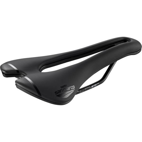 Sattel Aspide Short Sport, Selle San Marco, Schwarz, 139 x 250 mm - 139 x 250 mm