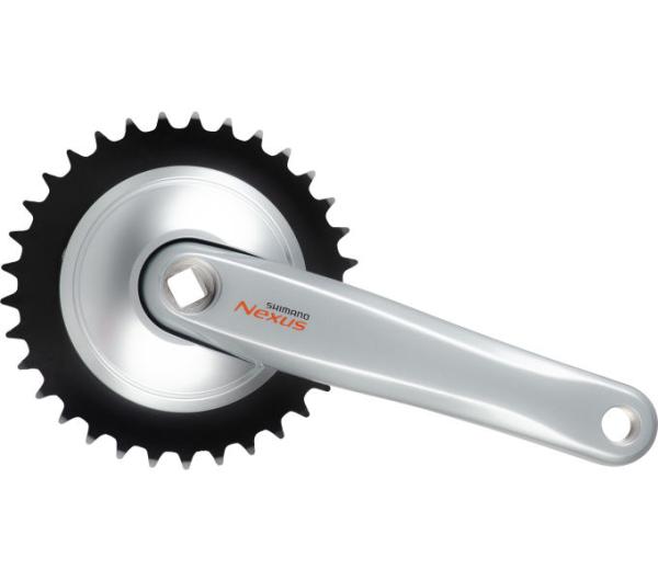 SHIMANO Kurbelgarnitur NEXUS FC-C6000 33 Z&auml;hne silber