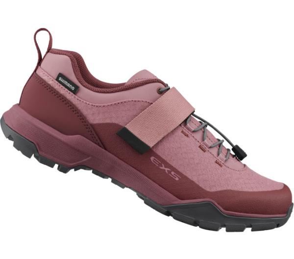 SHIMANO SHIMANO Fahrradschuhe EX500W Damen Touring SPD Gr&ouml;&szlig;e 41 Damenleisten Rot