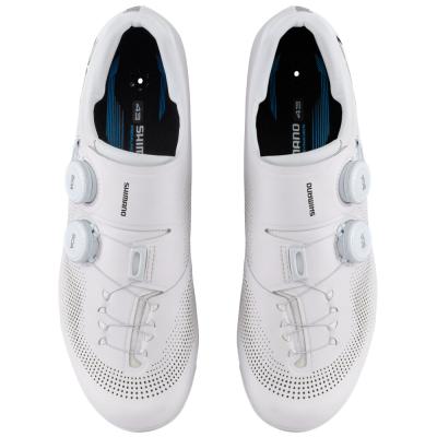 SHIMANO SHIMANO Fahrradschuhe RC703 Herren/Damen Road SPD-SL Gr&ouml;&szlig;e 50 breit Wei&szlig; Produktbild 4