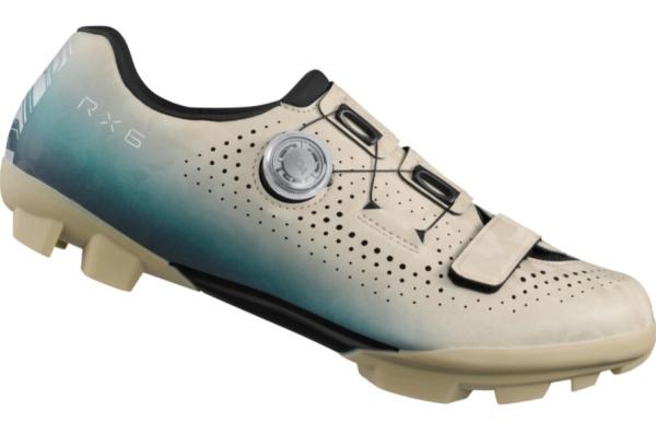 SHIMANO SHIMANO Fahrradschuhe RX600 Herren/Damen Gravel SPD Gr&ouml;&szlig;e 44 Beige/Blau