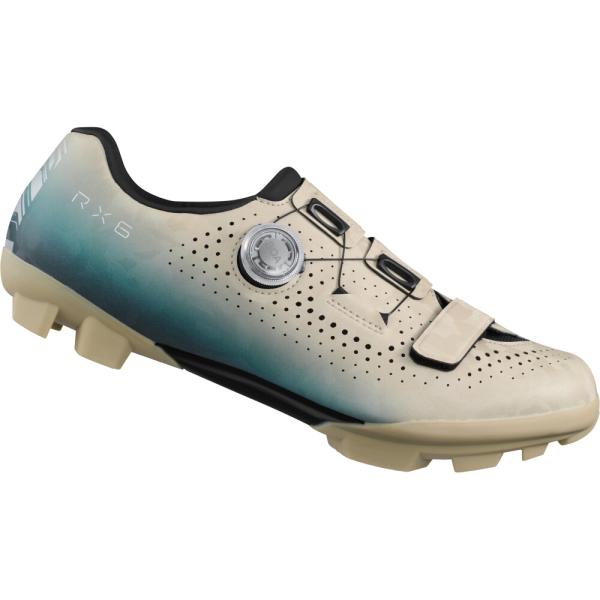 SHIMANO SHIMANO Fahrradschuhe RX600 Herren/Damen Gravel SPD Gr&ouml;&szlig;e 45 Beige/Blau