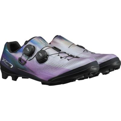 SHIMANO SHIMANO Fahrradschuhe XC703 Herren/Damen MTB SPD Gr&ouml;&szlig;e 44 breit Lila Produktbild 1