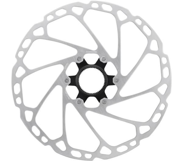 SHIMANO Bremsscheibe SM-RT64 220mm CL Verschlussring mit Au&szlig;enverzahnung
