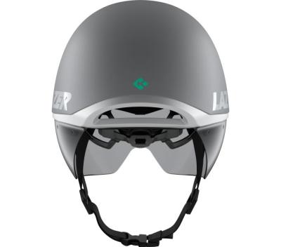 LAZER LAZER Helm Victor KinetiCore Triathlon/TT Matte White Silver (S) 52-56 cm Produktbild 2