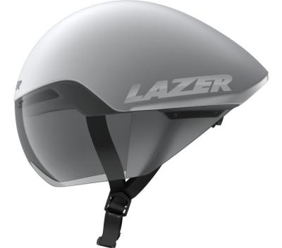 LAZER LAZER Helm Victor KinetiCore Triathlon/TT Matte White Silver (S) 52-56 cm Produktbild 3