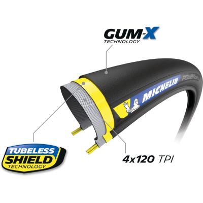 Michelin FALTREIFEN POWER CUP Comp GUM-X 25-622 Schwarz/Classic TS TLR Produktbild 1