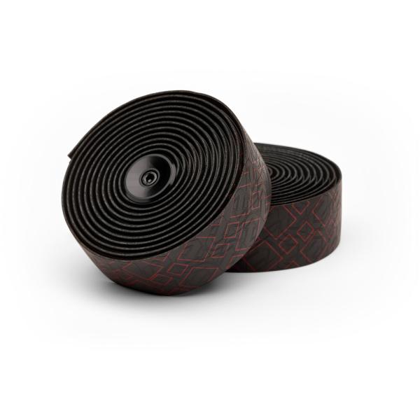 PRO Lenkerband Peaked Team, PU, 2.5mm, Schwarz-Rot