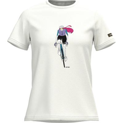 SHIMANO W's Sentiero Ltd. T-Shirt, White Road, Size XL Produktbild 1