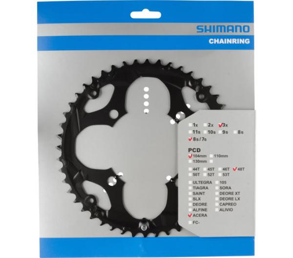 SHIMANO Kettenblatt ACERA FC-M361 48 Z&auml;hne f&uuml;r KSR