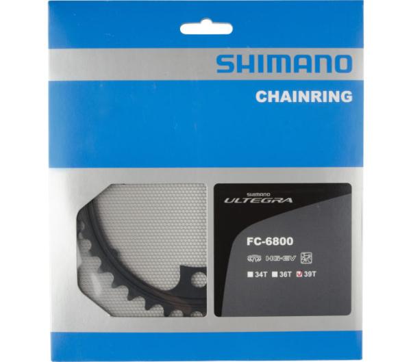 SHIMANO Kettenblatt ULTEGRA FC-6800 39 Z&auml;hne Schwarz