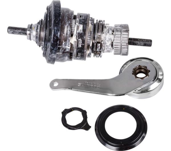 SHIMANO Getriebeeinheit f&uuml;r SG-C3001-7C 175,5 mm Achsl&auml;nge Silber inkl. Bremsarm