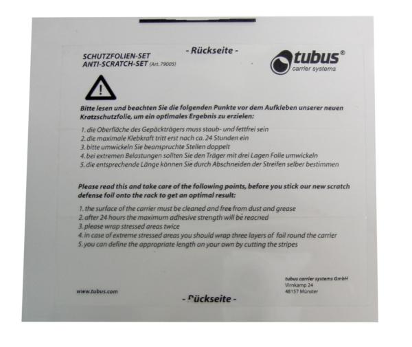 Tubus Kratzschutzfolien-Set 