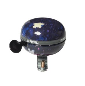 BASIL Kinder-Glocke Stardust blau /schwarz | Motiv: Sterne | Durchmesser: 60 mm