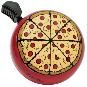 ELECTRA Glocke Domed Ringer Bell Pizza gelb / rot | Motiv: Pizza
