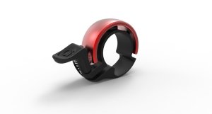 KNOG Glocke Oi Classic Small schwarz / rot | Lenkerdurchmesser: 22,2 mm