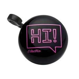 ELECTRA Glocke Domed Ringer Bell Hi schwarz / pink | Motiv: Spruch
