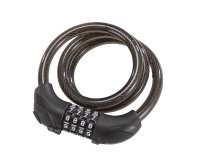 MATRIX Kabelschloss mit LED schwarz | Länge: 850 mm | Durchmesser: 12 mm | SB-Verpackung