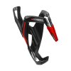 ELITE Flaschenhalter Custom Race Plus Skin schwarz glossy, Graphik rot