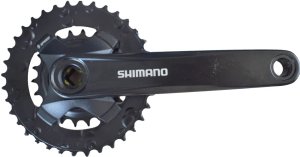 SHIMANO Kettenradgarnitur Altus FCMT1012 4-kant schwarz | Kurbellänge: 175 mm | Für Innenlager: BB-UN300, Innenlager Vierkantachse 123 mm