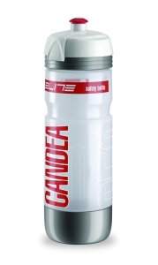 ELITE Trinkflasche Candea Light Inhalt: 650 ml | clear rot / silber